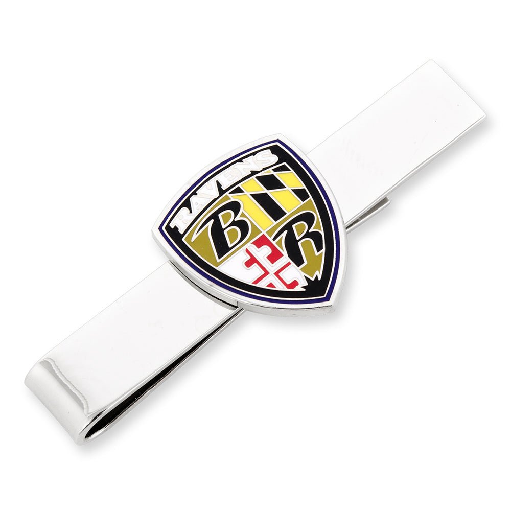 NFL Baltimore Ravens Cufflinks and Shield Tie Bar Gift Set - SARTORO752