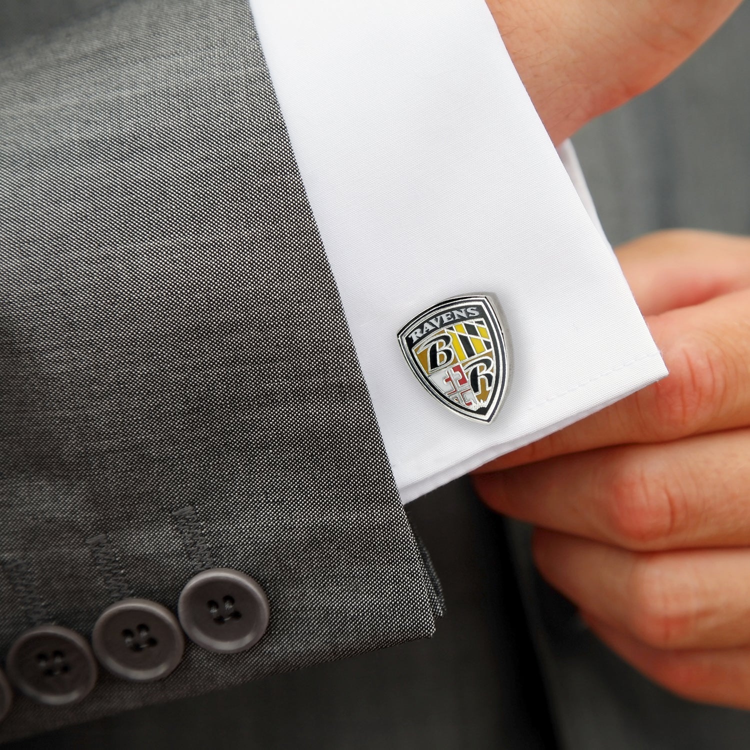 NFL Baltimore Ravens Shield Cufflinks - SARTORO841