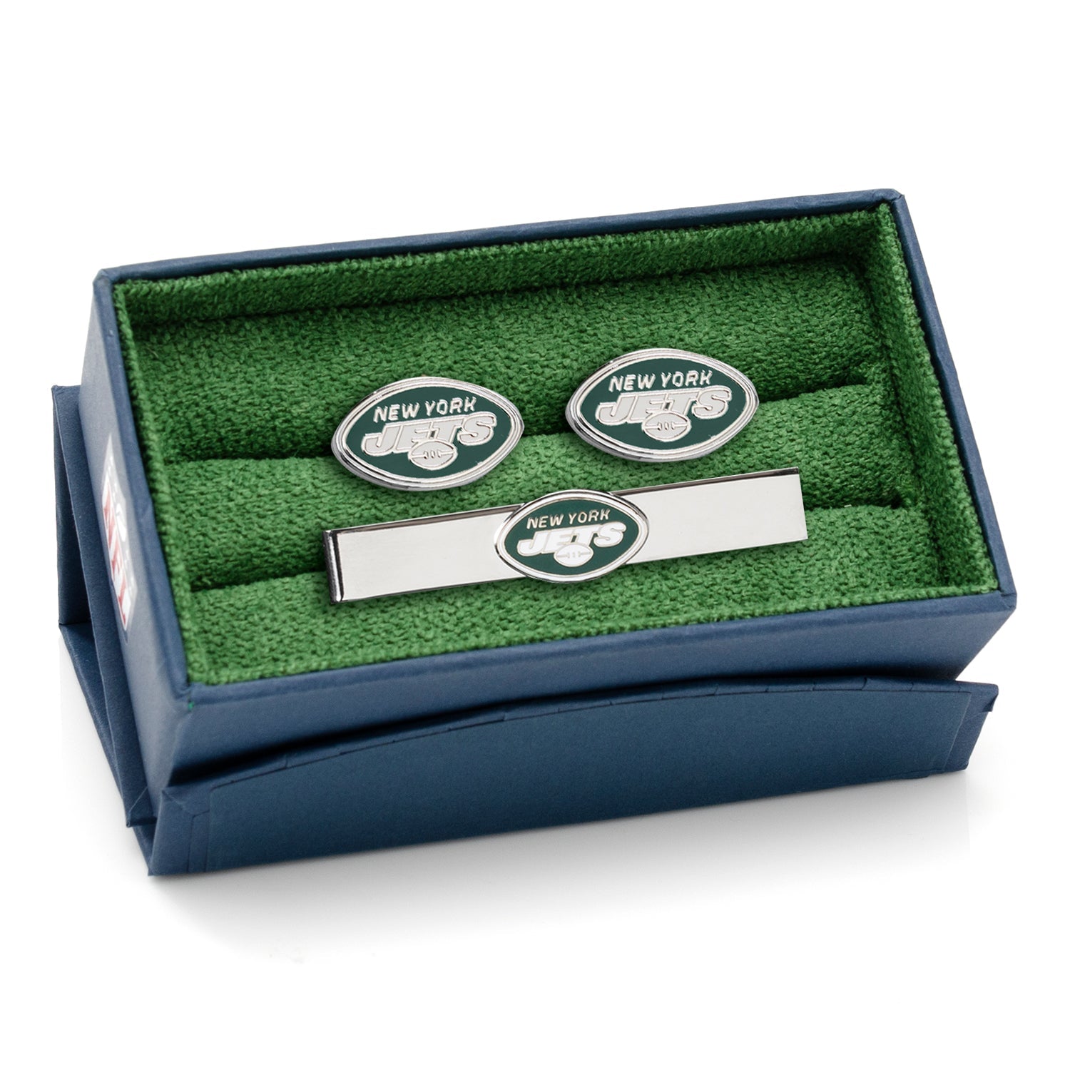 NFL New York Jets Cufflinks &amp; Tie Bar Gift Set - SARTORO529