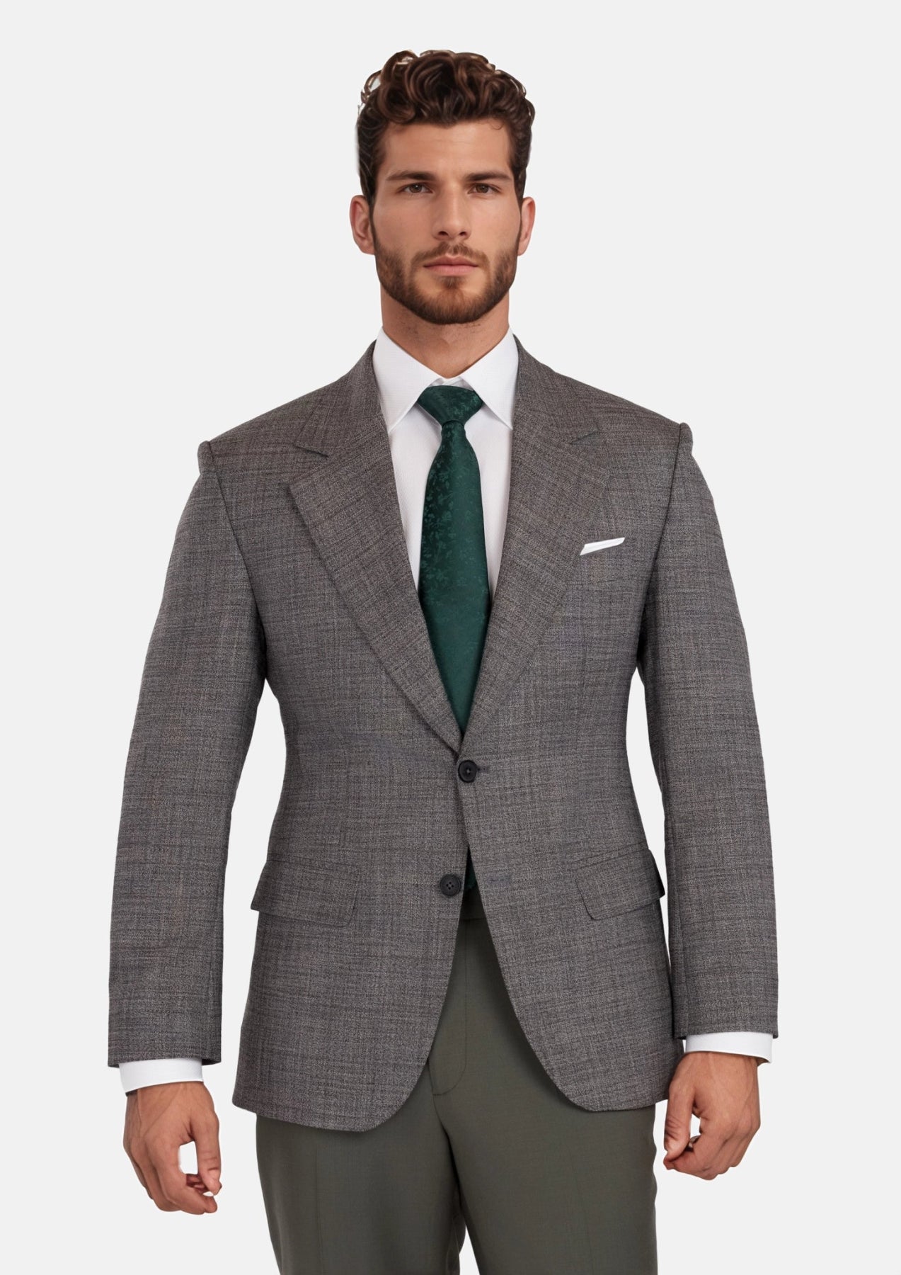Nickel Grey Bamboo Ellis Jacket - SARTORO