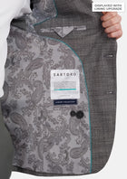 Nickel Grey Bamboo Ellis Jacket - SARTORO846