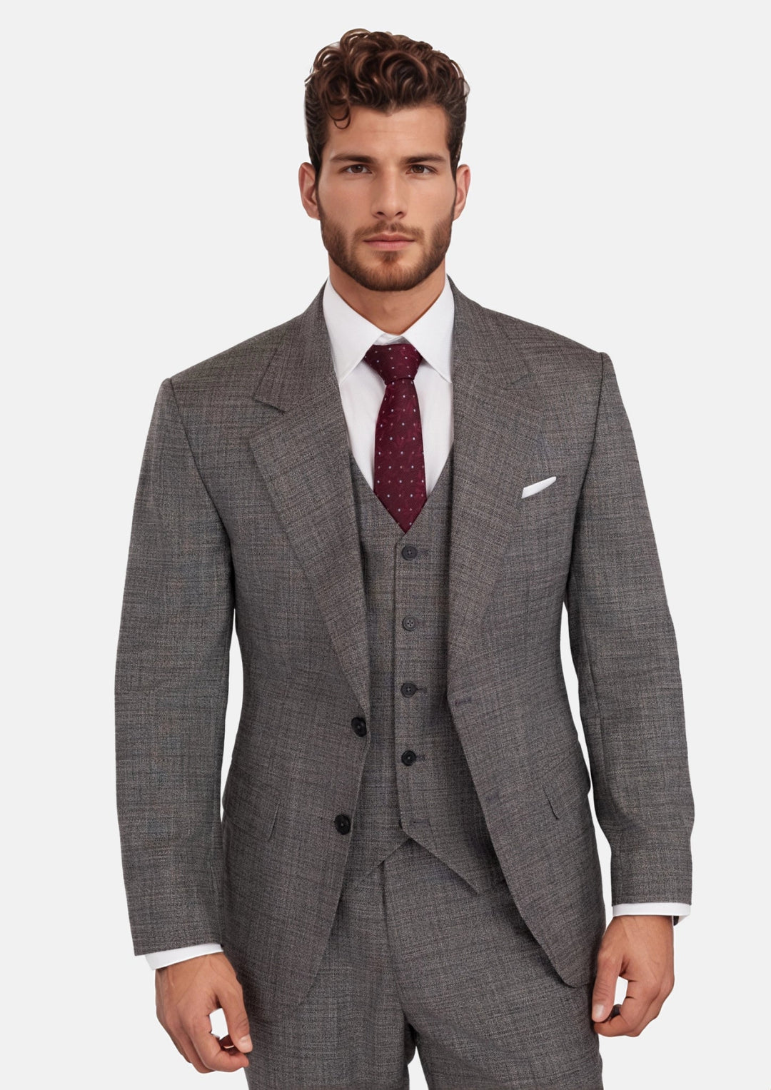 Nickel Grey Bamboo Ellis Suit - SARTORO