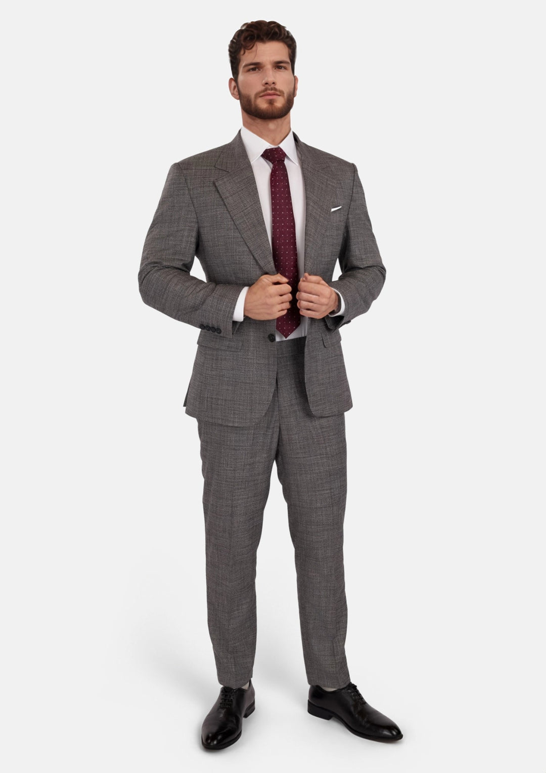 Nickel Grey Bamboo Ellis Suit - SARTORO