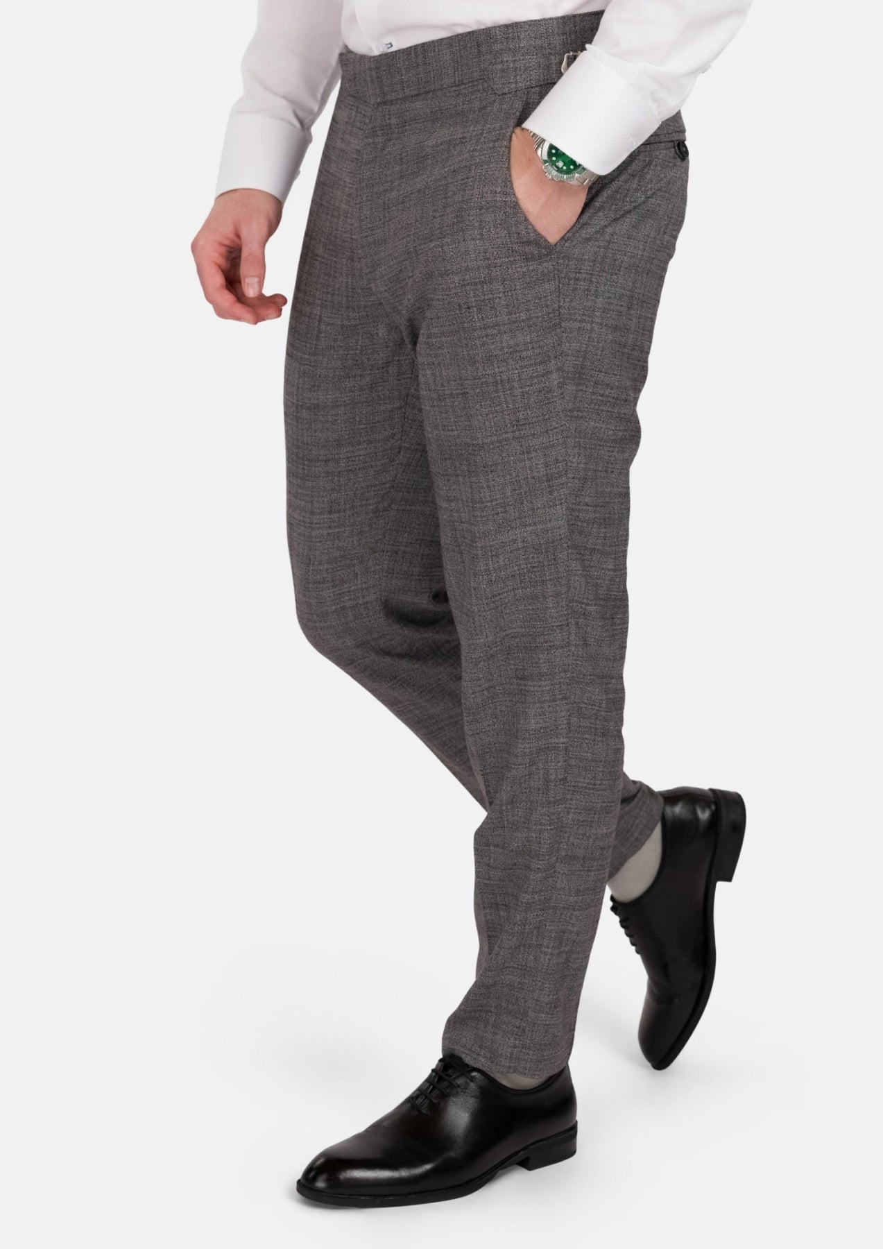 Nickel Grey Bamboo Pants - SARTORO