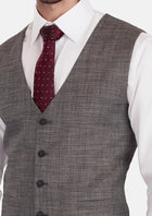 Nickel Grey Bamboo Vest - SARTORO948