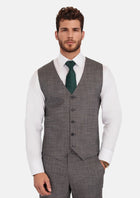 Nickel Grey Bamboo Vest - SARTORO340