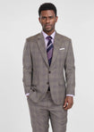 Nickel Grey Checked Astor Suit