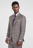 Nickel Grey Checked Astor Suit - SARTORO299