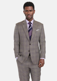 Nickel Grey Checked Astor Suit
