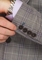 Nickel Grey Checked Jacket - SARTORO755