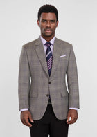 Nickel Grey Checked Jacket - SARTORO949