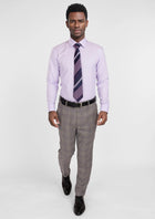 Nickel Grey Checked Pants - SARTORO682
