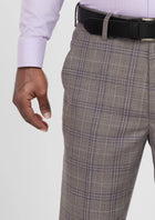Nickel Grey Checked Pants - SARTORO871