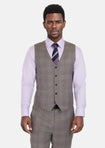 Nickel Grey Checked Vest