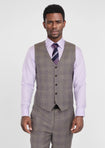 Nickel Grey Checked Vest
