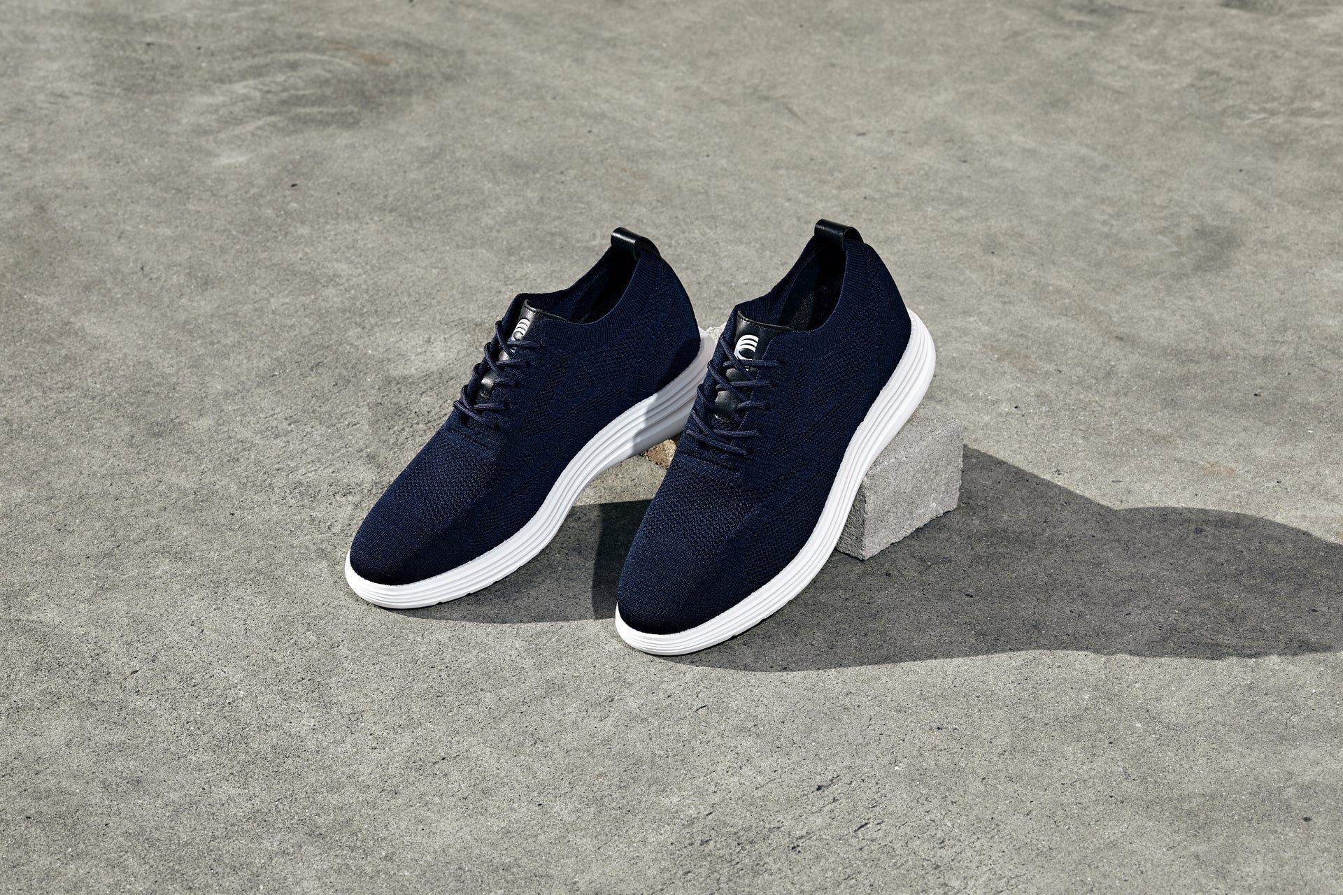 Night Blue Lace Up Casual Walker - 2152