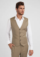 Nobility Light Brown Vest - SARTORO162