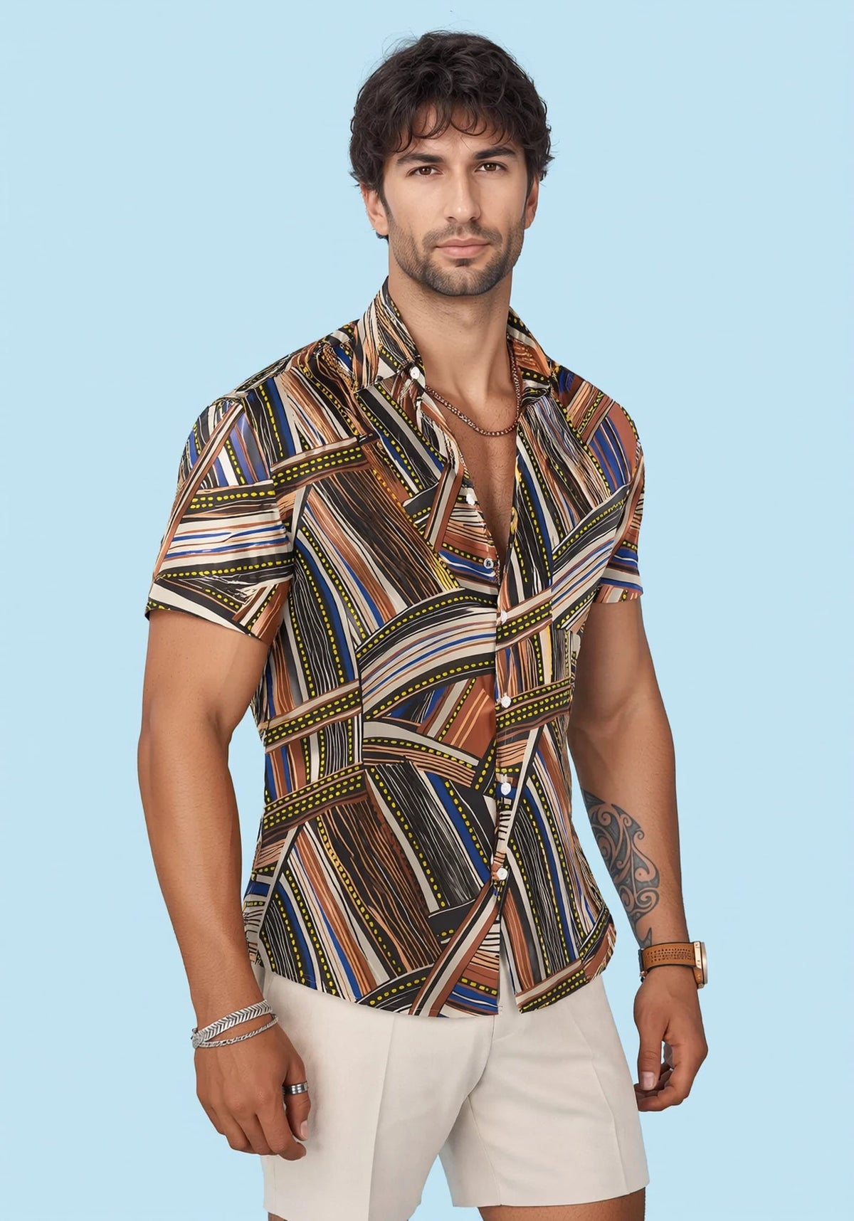 Nomad Stripe Silk Shirt - SARTORO771