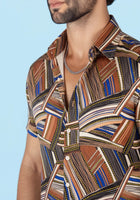 Nomad Stripe Silk Shirt - SARTORO505