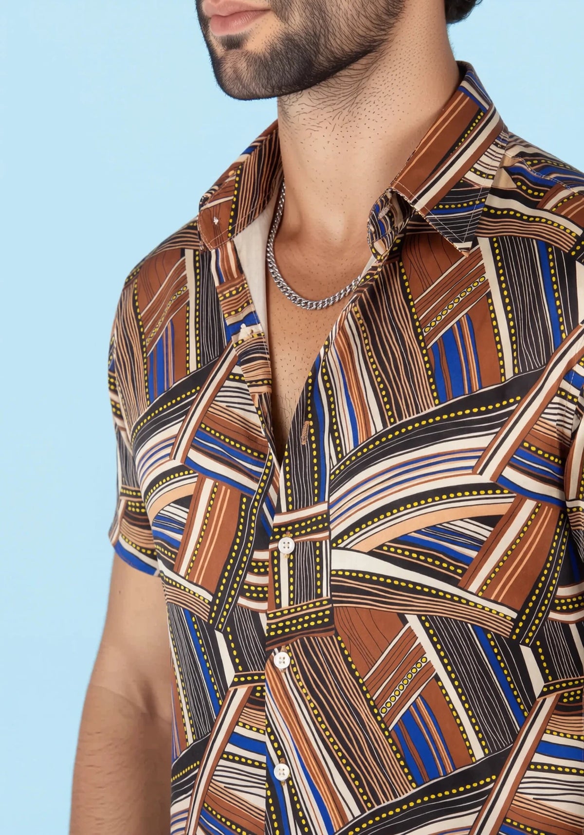 Nomad Stripe Silk Shirt - SARTORO958