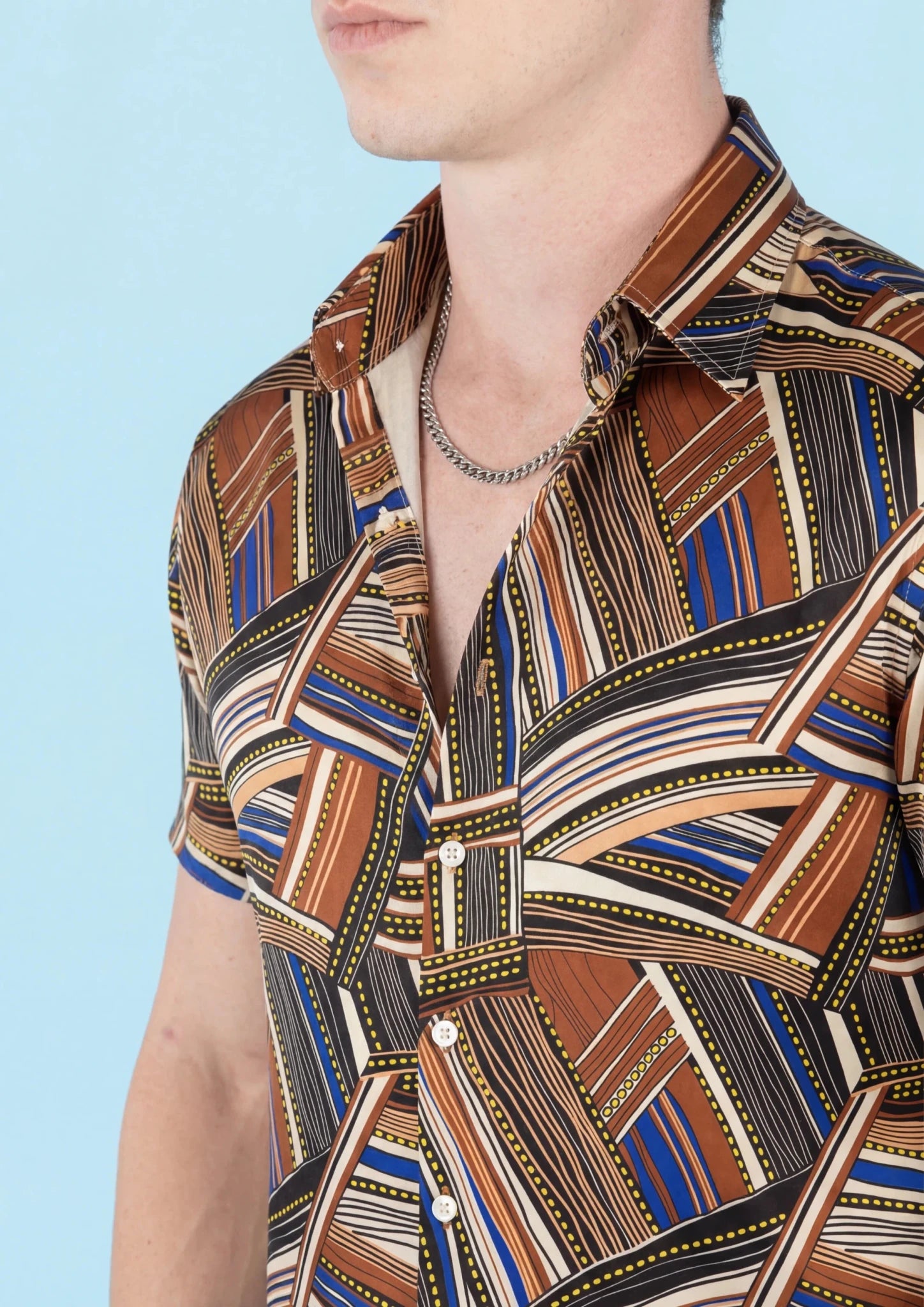 Nomad Stripe Silk Shirt - SARTORO864