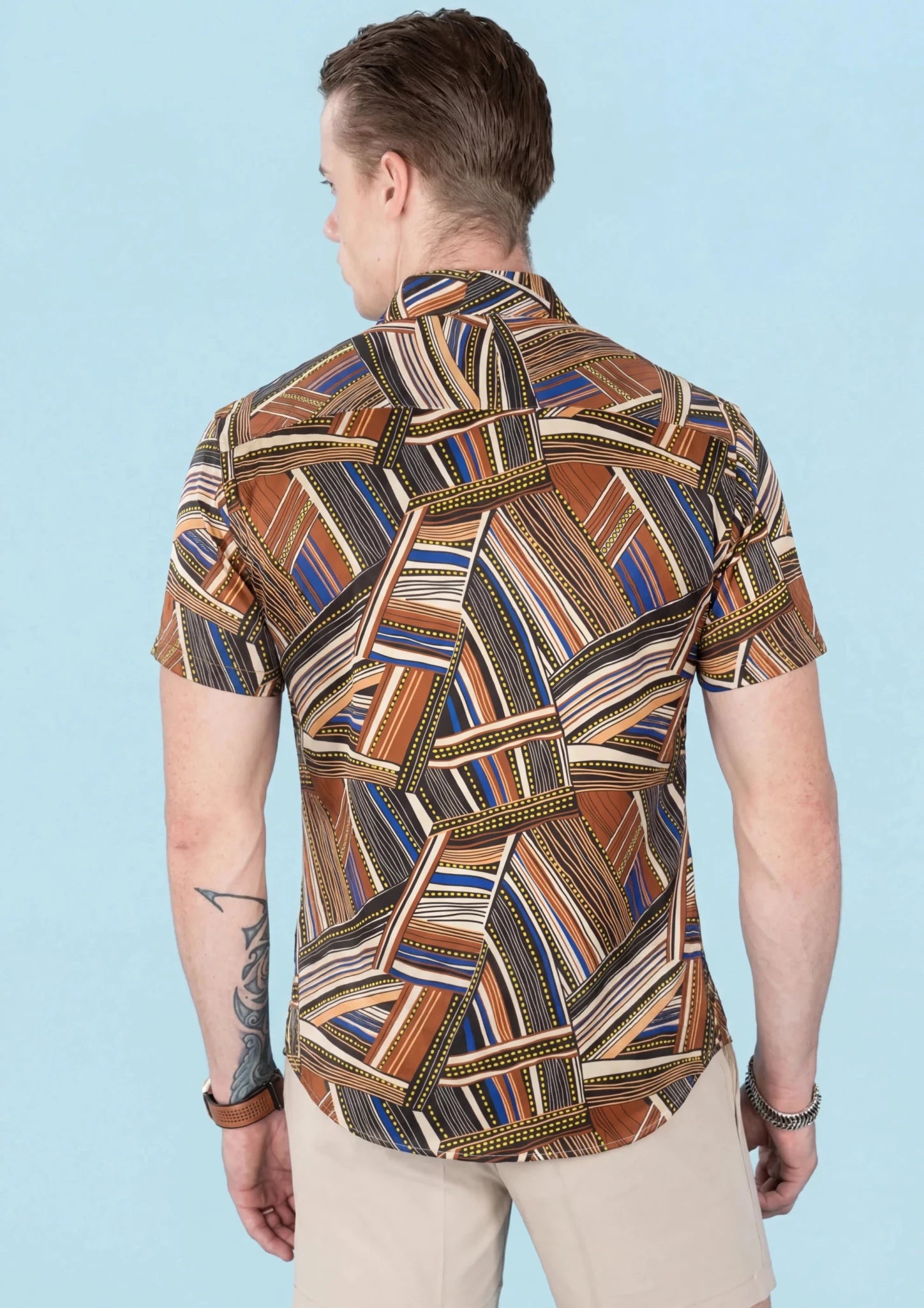 Nomad Stripe Silk Shirt - SARTORO739