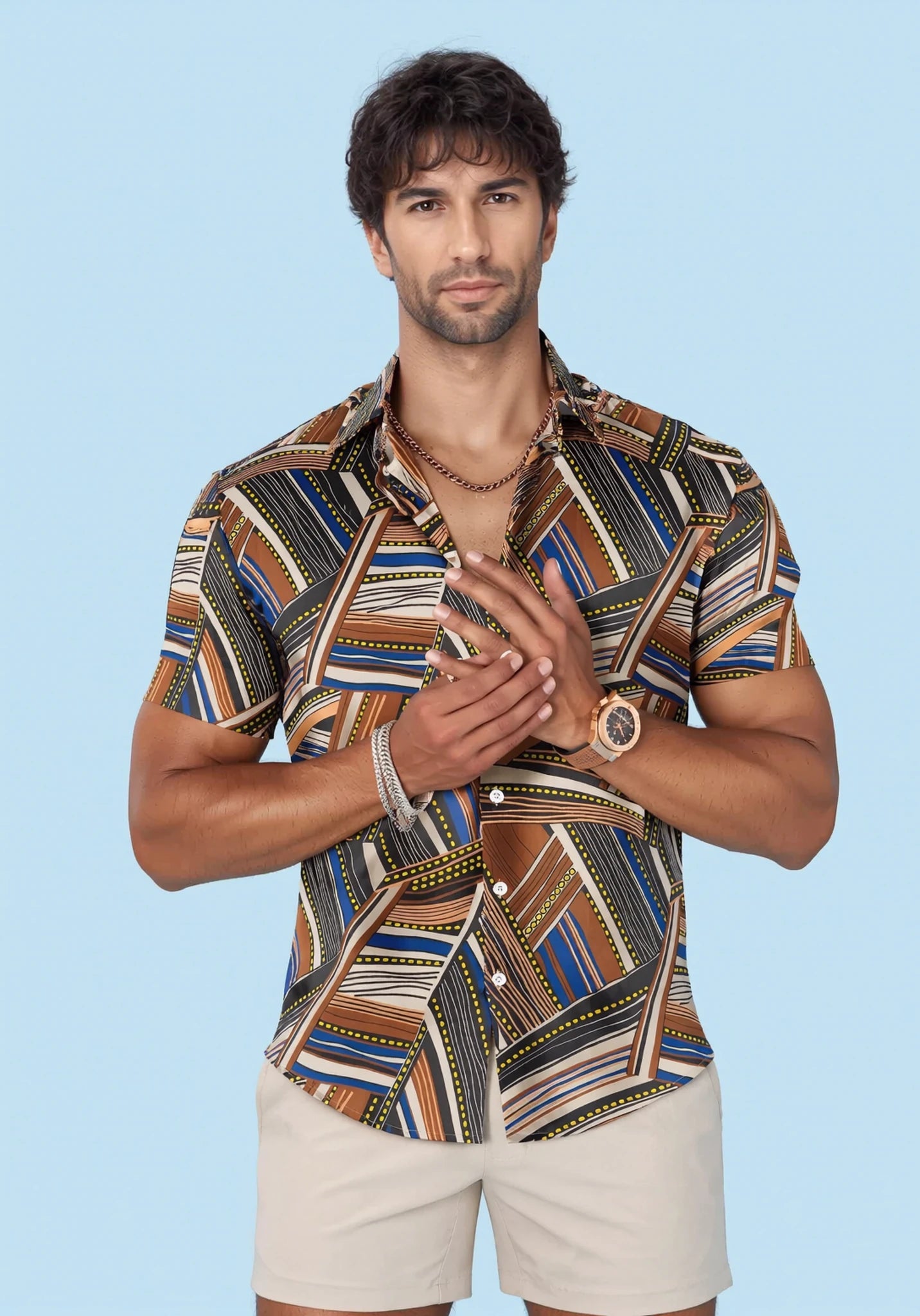 Nomad Stripe Silk Shirt - SARTORO922