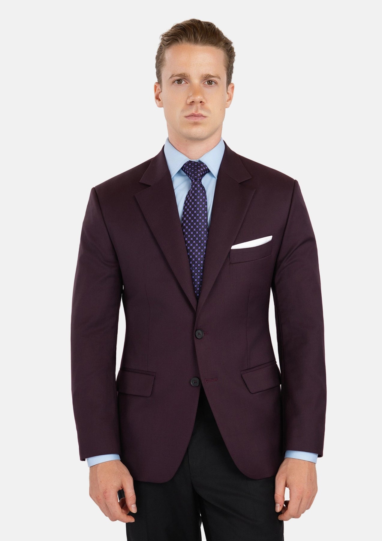 Obsidian Purple Italian Wool Jacket
