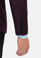 Obsidian Purple Italian Wool Jacket - SARTORO323