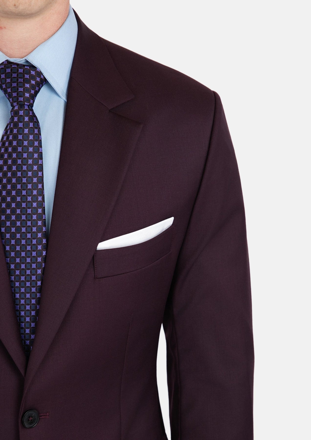 Obsidian Purple Italian Wool Jacket