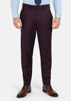 Obsidian Purple Italian Wool Pants - SARTORO307