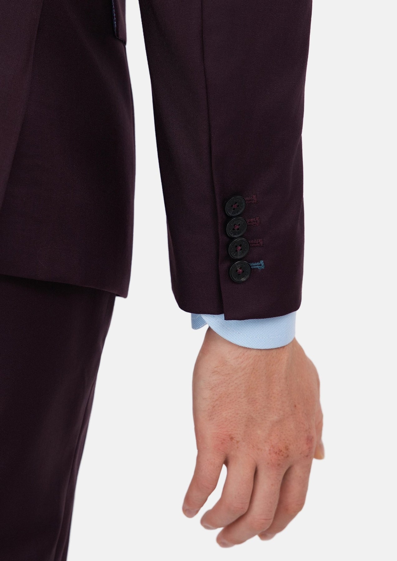 Obsidian Purple Italian Wool Suit - SARTORO
