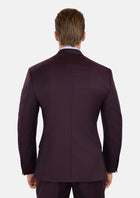 Obsidian Purple Italian Wool Suit - SARTORO956