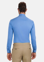 Ocean Blue Bamboo Blend Shirt - SARTORO586