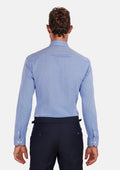Ocean Blue Herringbone Shirt - SARTORO