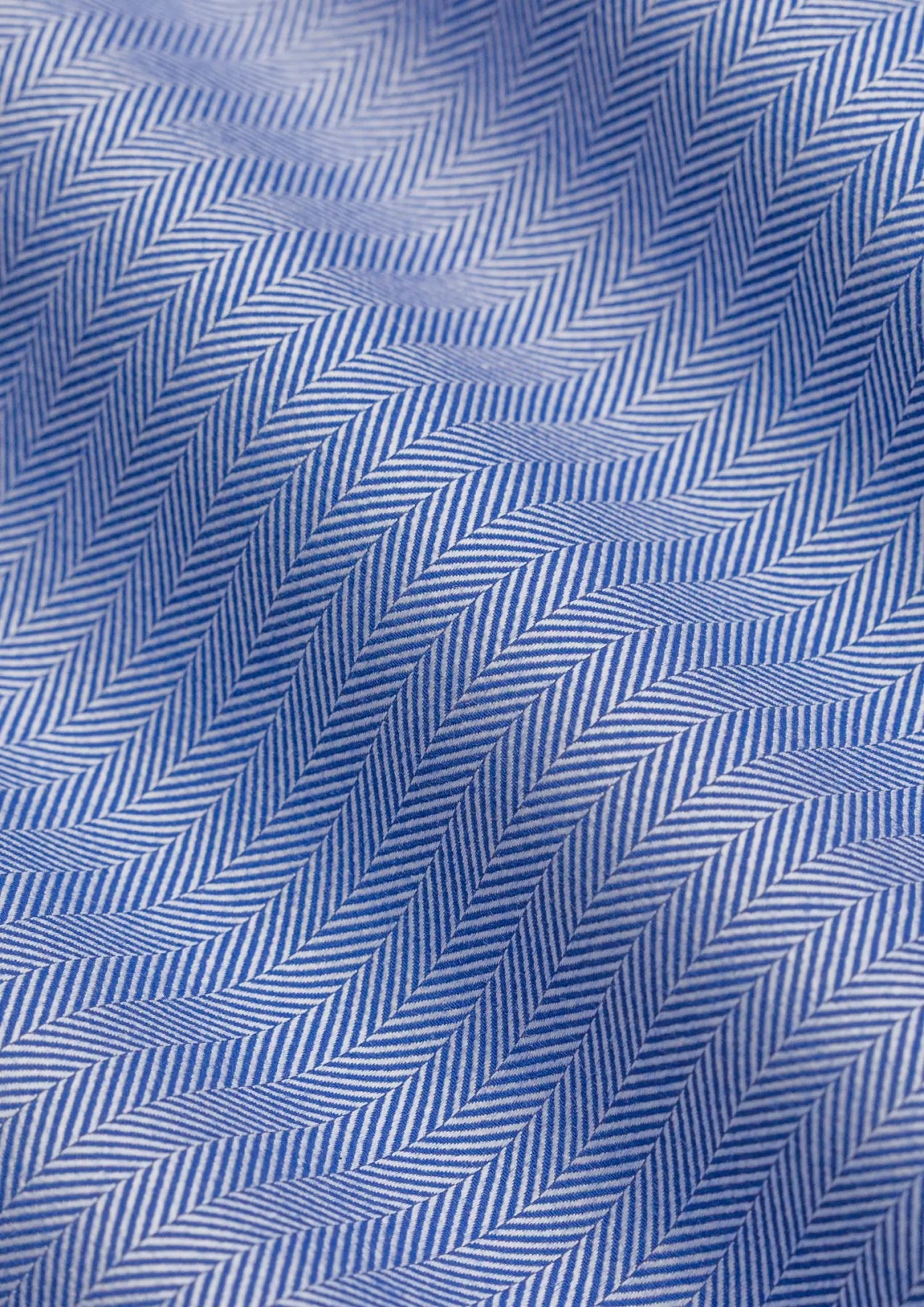 Ocean Blue Herringbone Shirt - SARTORO