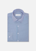 Ocean Blue Herringbone Shirt - SARTORO
