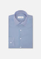Ocean Blue Herringbone Shirt - SARTORO