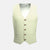 Olive Cream Linen Blend Vest - SARTORO