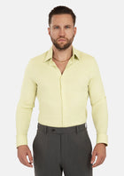 Olive Cream Linen Shirt - SARTORO888
