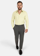 Olive Cream Linen Shirt - SARTORO356