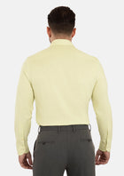 Olive Cream Linen Shirt - SARTORO865