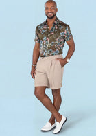 Olive Grove Silk Shirt - SARTORO899