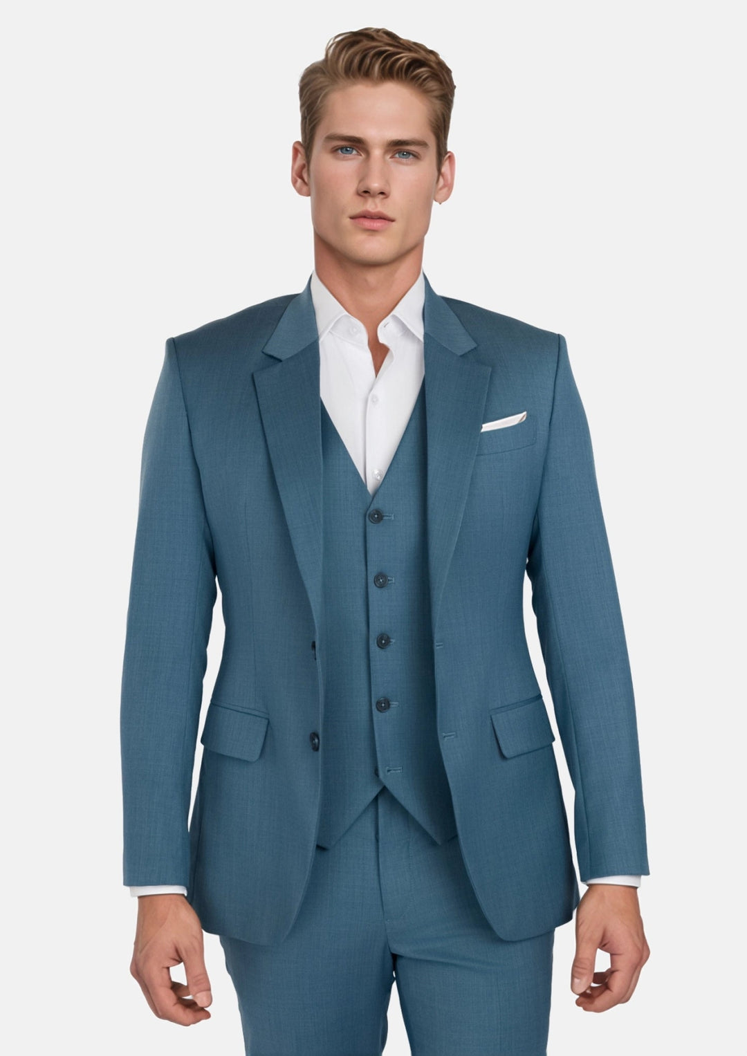 Olympic Blue Performance Stretch Suit - SARTORO