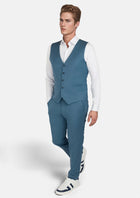Olympic Blue Performance Stretch Vest - SARTORO861