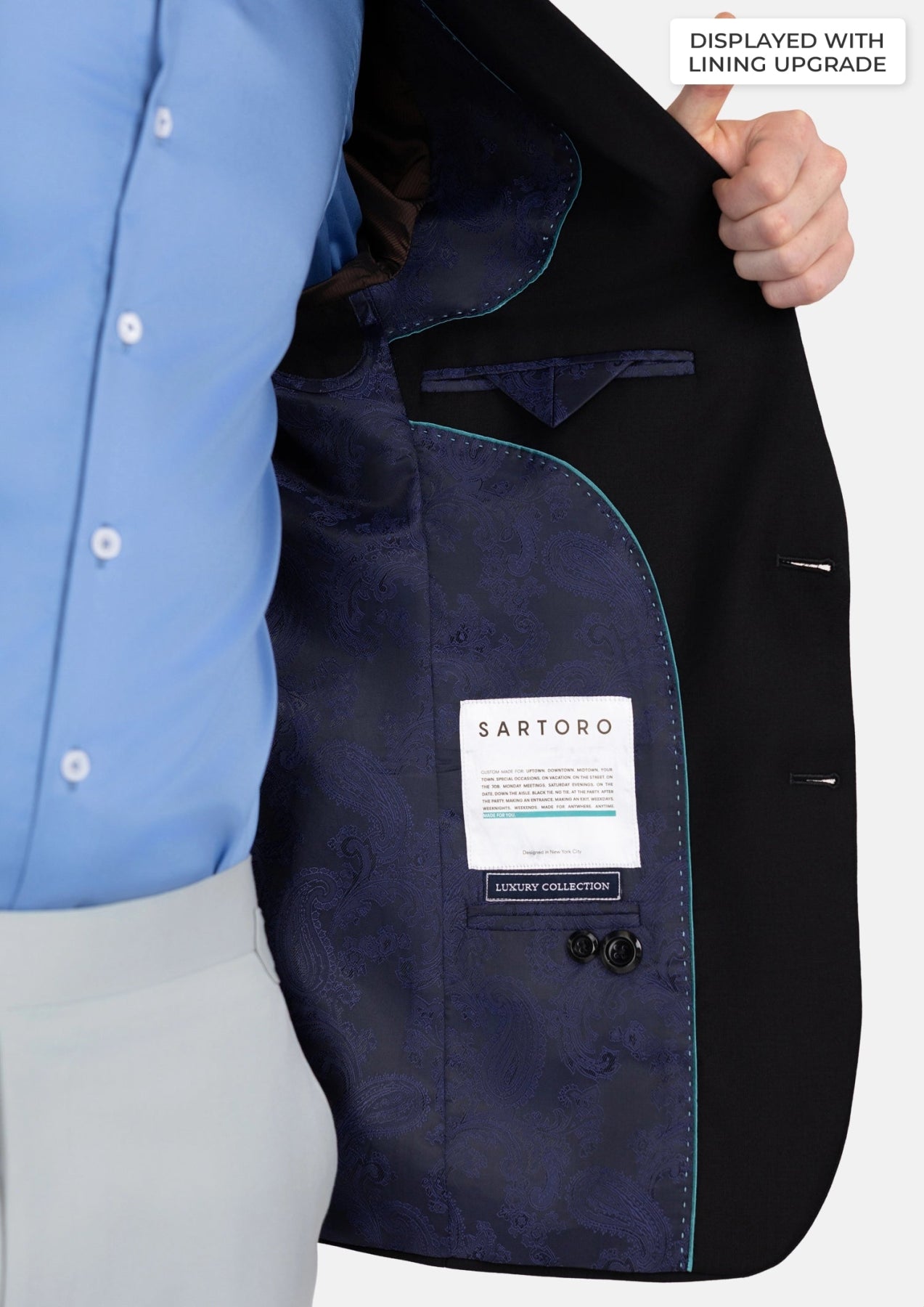 Onyx Black Bryant Jacket - SARTORO