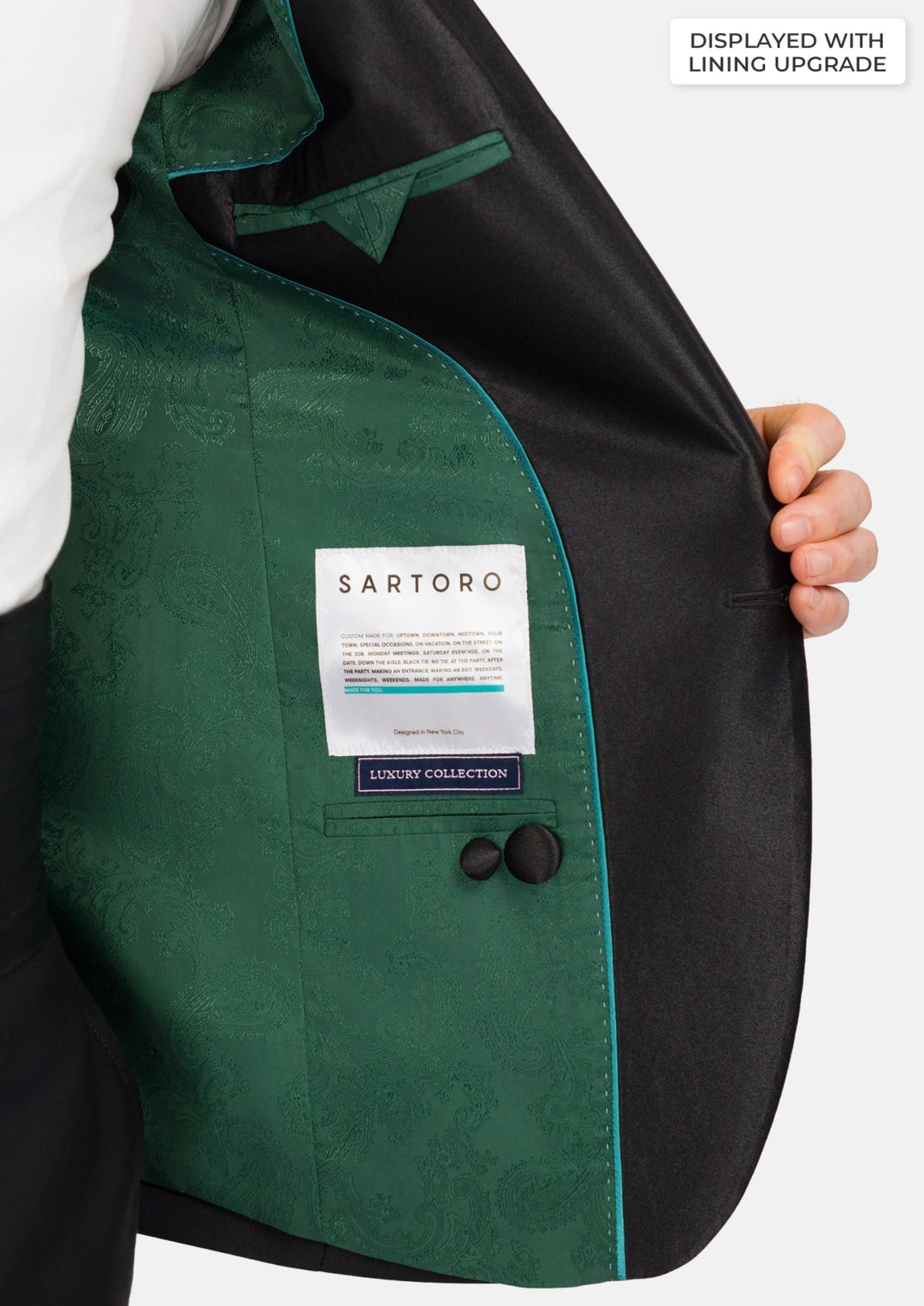 Onyx Black Monroe Tuxedo - SARTORO