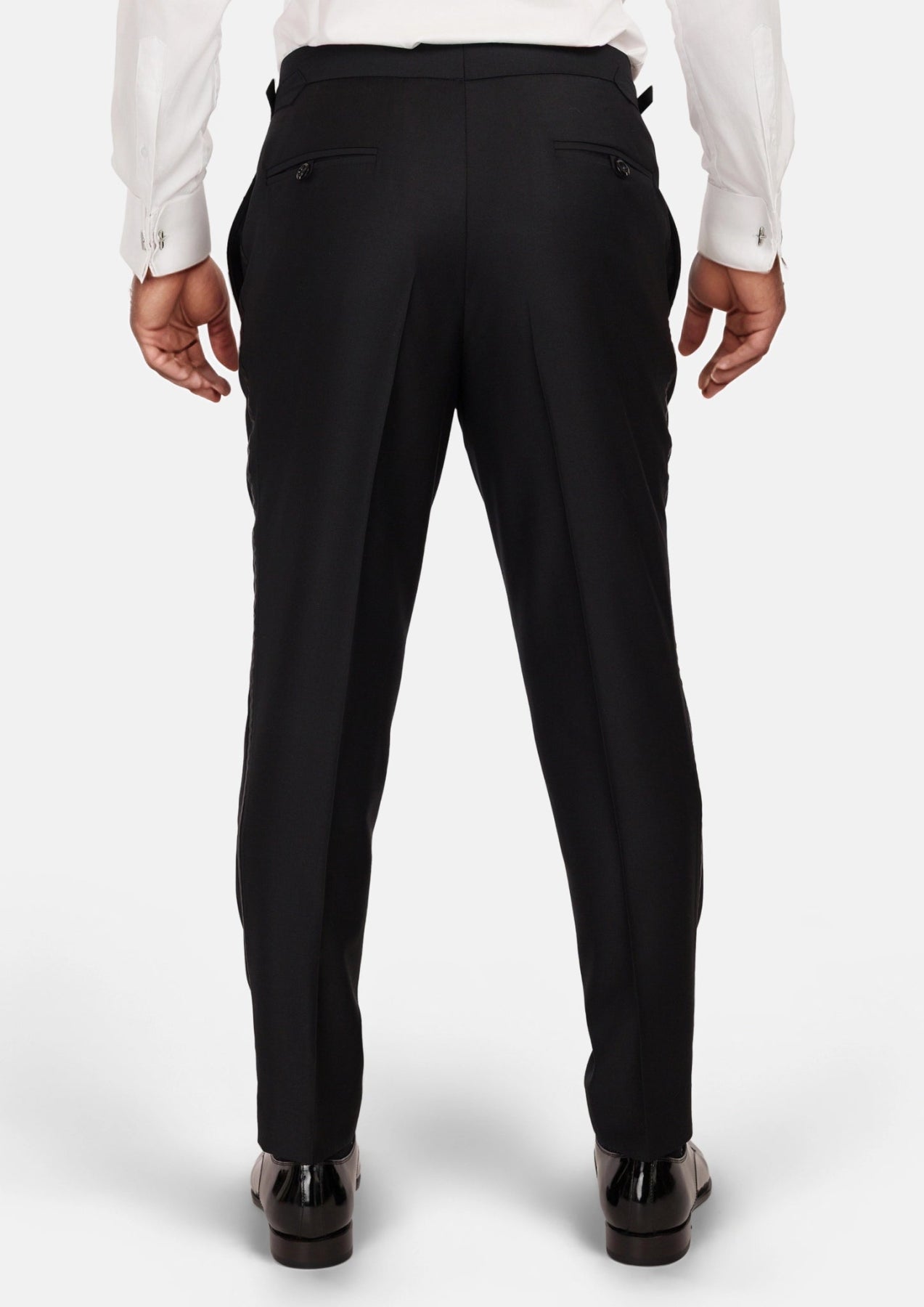 Onyx Black Tuxedo Pants - SARTORO