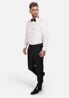 Onyx Black Tuxedo Pants - SARTORO325