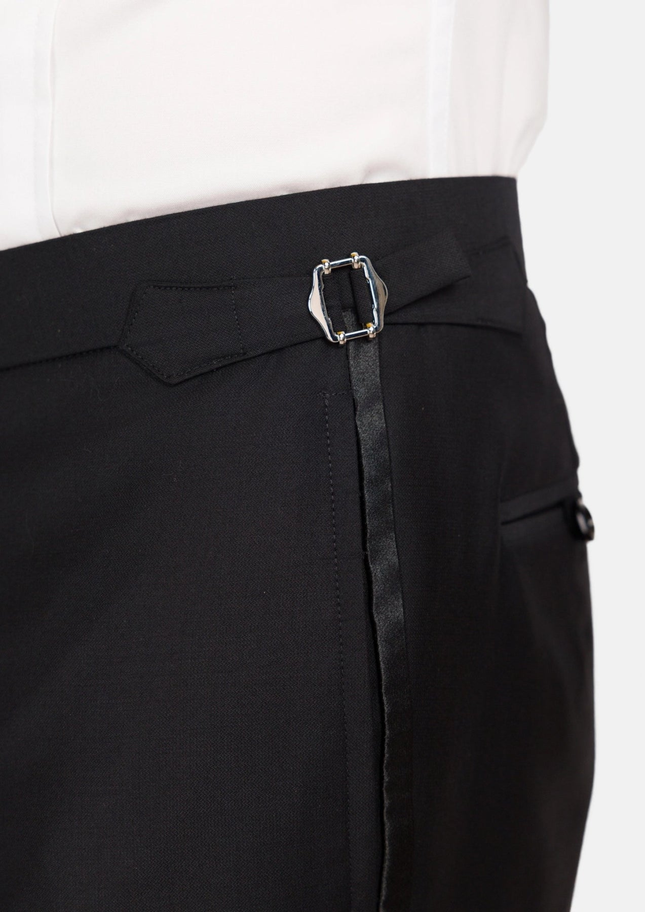 Onyx Black Tuxedo Pants - SARTORO
